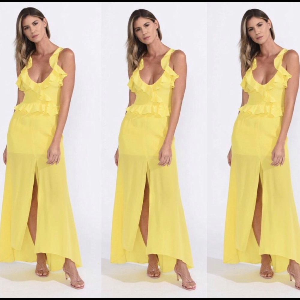 Yellow Luna maxi dress